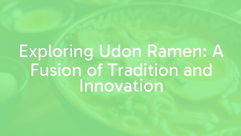 A steaming bowl of udon ramen with thick, chewy noodles in rich tonkotsu broth, topped with sliced chashu pork, green onions, and a soft-boiled egg, Japanese cuisine, cozy atmosphere, realistic.