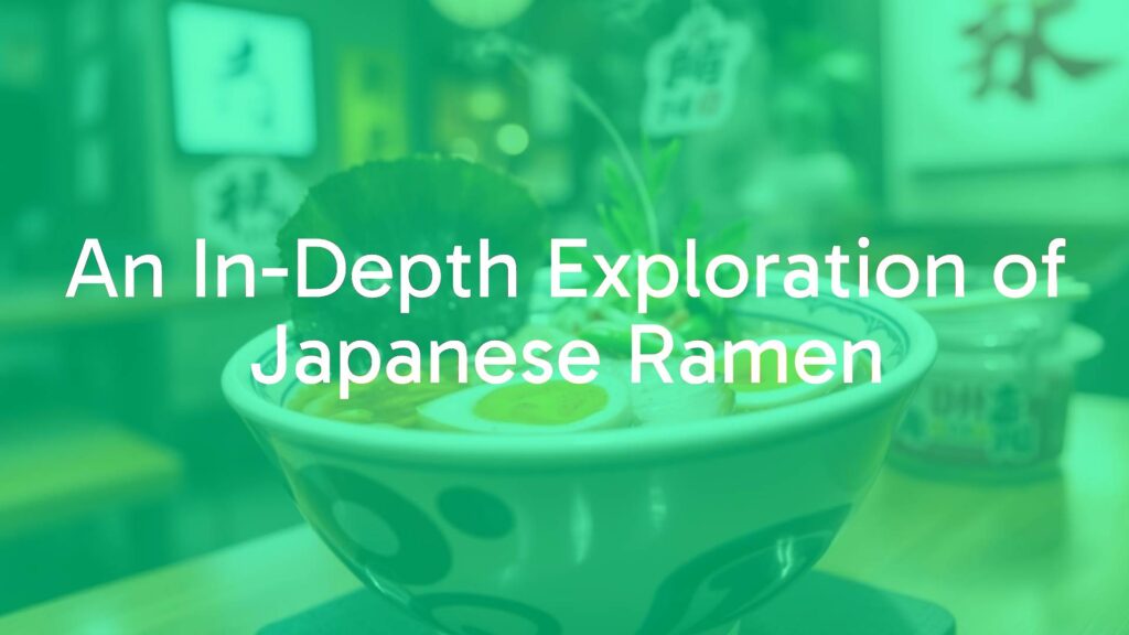 Steaming bowl of Japanese ramen, rich tonkotsu broth, sliced pork, boiled egg, nori seaweed, bamboo shoots, soft focus background of a cozy noodle shop, warm lighting, realistic.